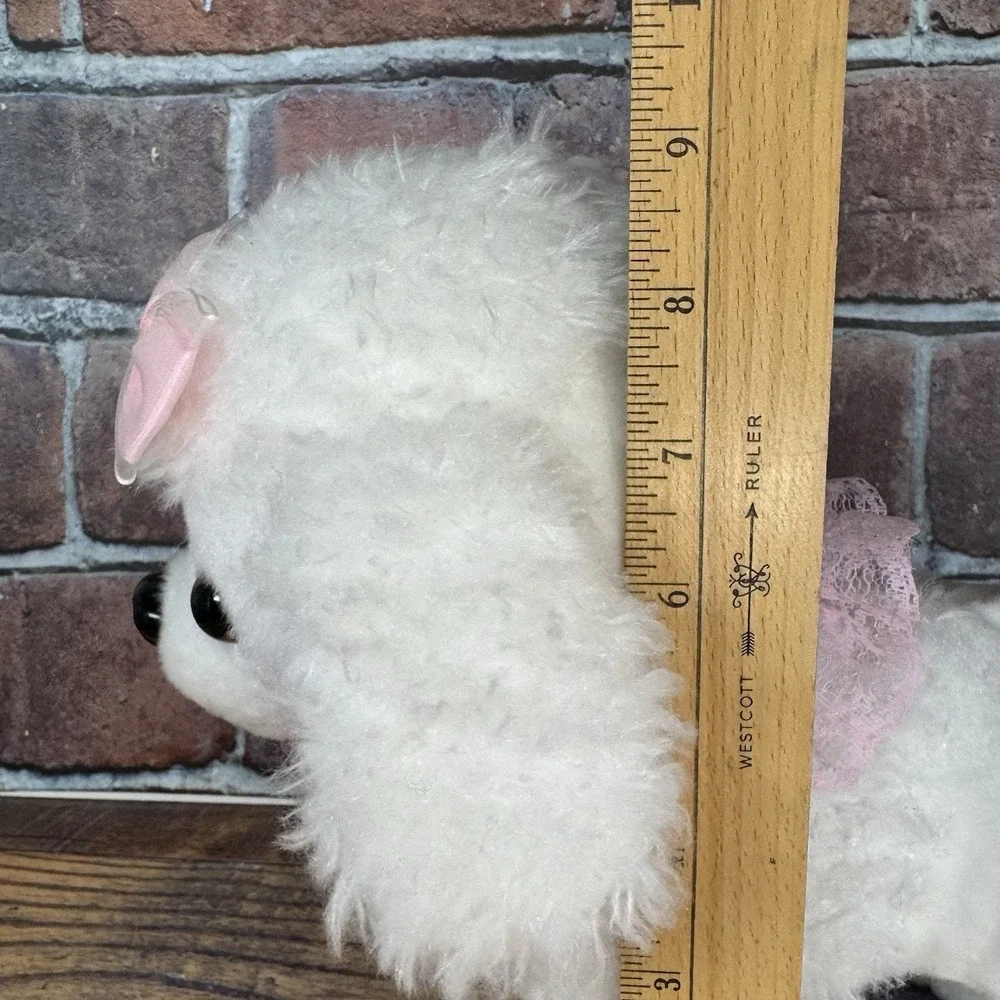 Electronic Walking Dog Toy Interactive Plush Poodle Puppy Wags Tail Barks Walks
